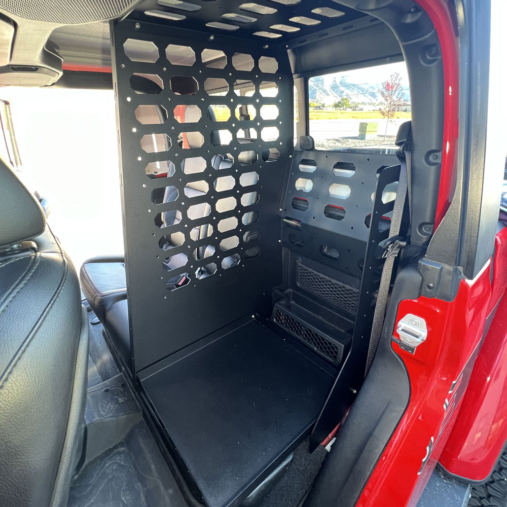 Jeep tj rear storage rack hot sale