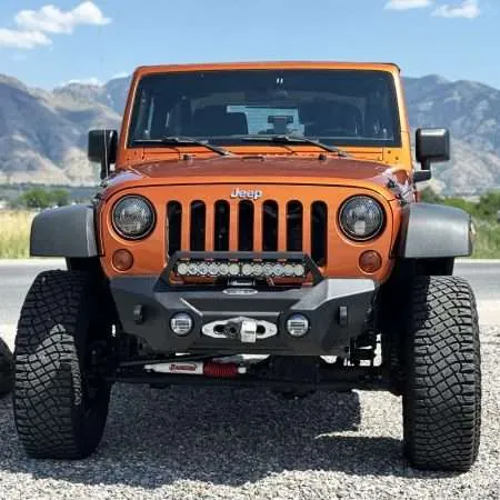 Big Sky Aluminum Stubby Front Bumper For Jeep JK